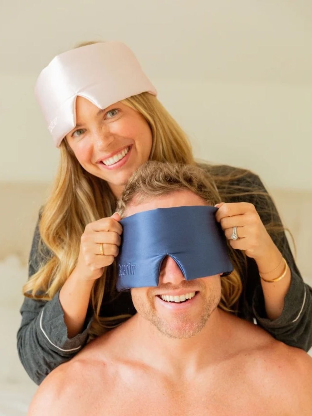 BRAND NEW Tapeher and Tapehim Silk Sleep Masks + 30 pack mouth tape BUNDLE!